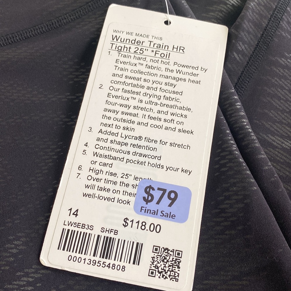 Lululemon Wunder train tight 25” foil - Picture 4 of 5